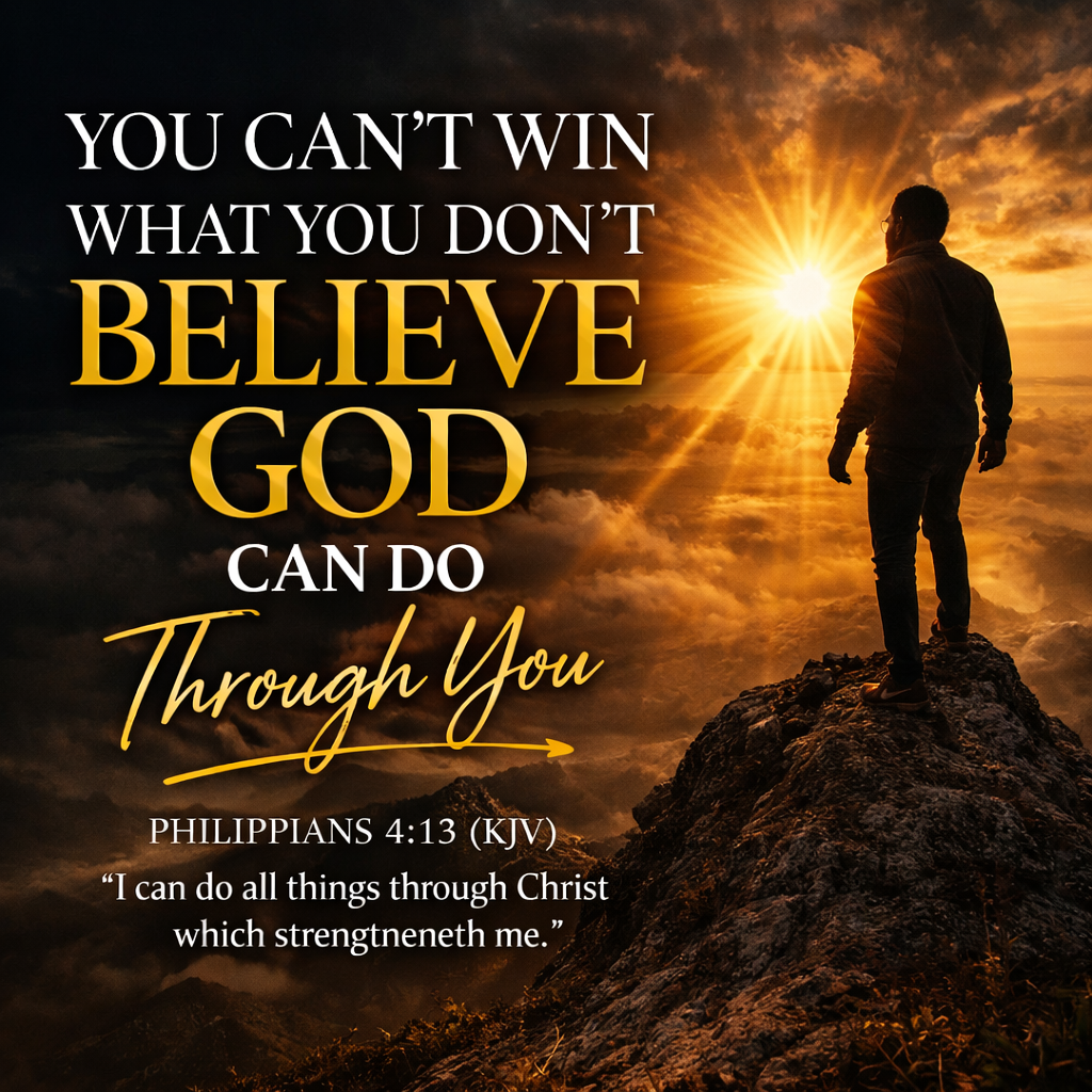 Triumph Tuesday You Can’t Win What You Don’t Believe God Can Do Through You