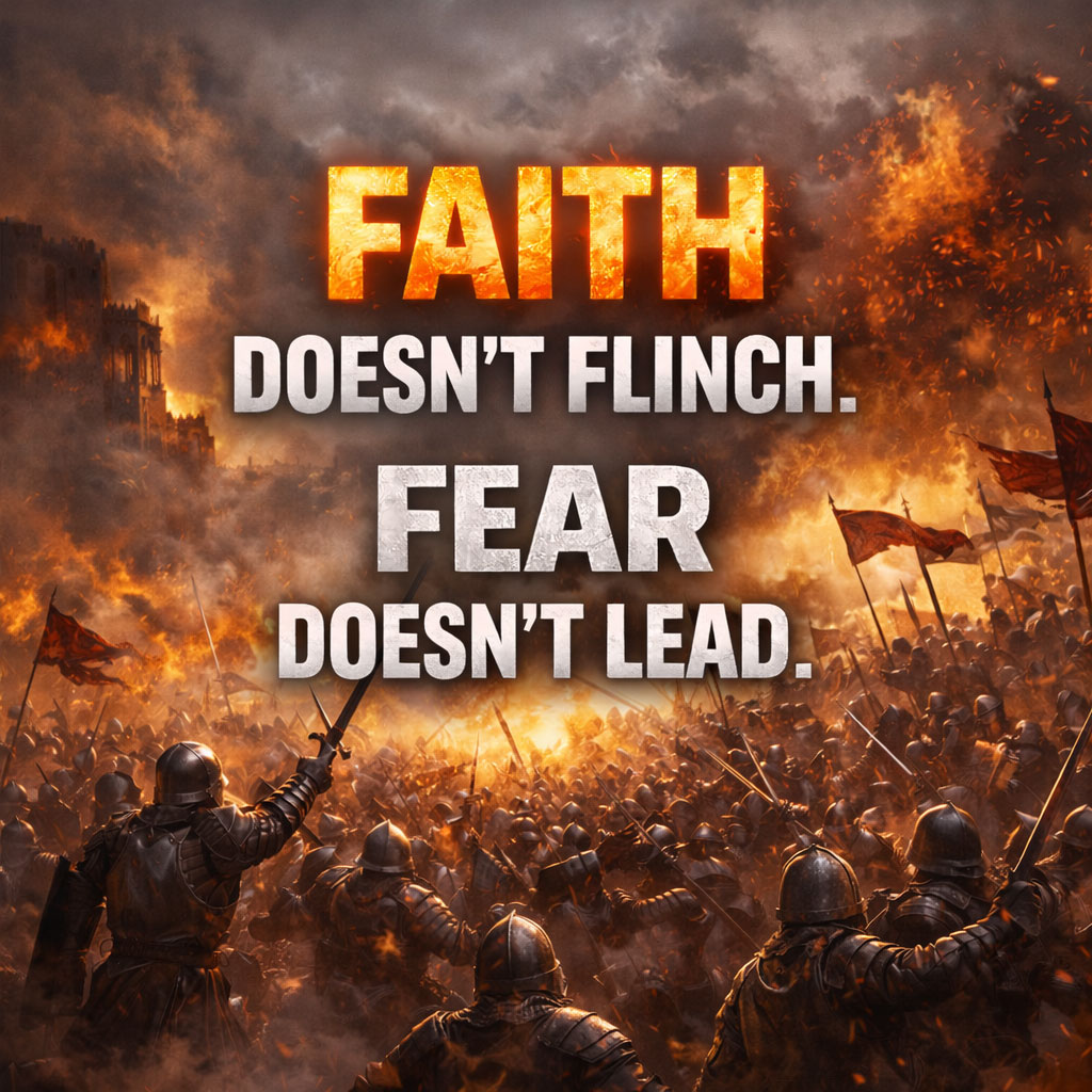 FEARLESS FAITH FRIDAY Faith Doesn’t Flinch. Fear Doesn’t Lead.