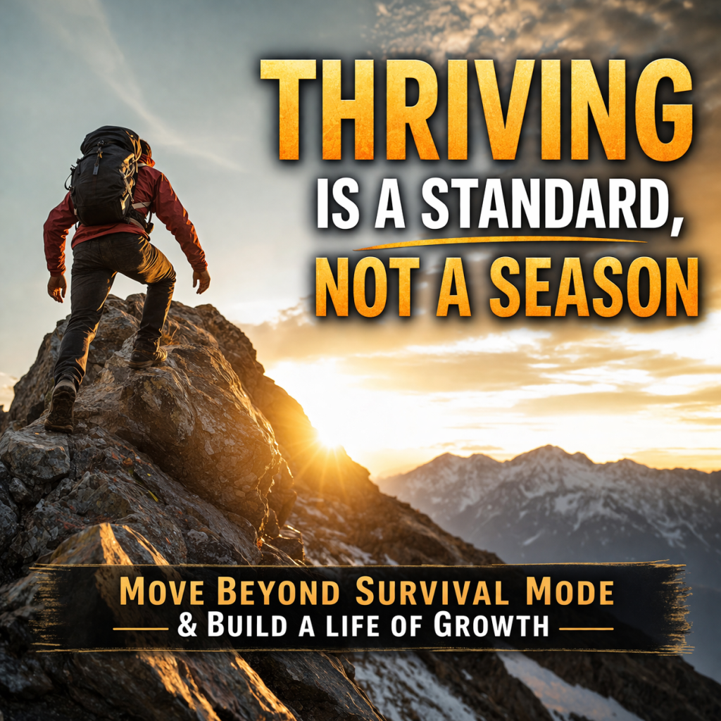 Thrive Thursday. Thriving Is a Standard, Not a Season