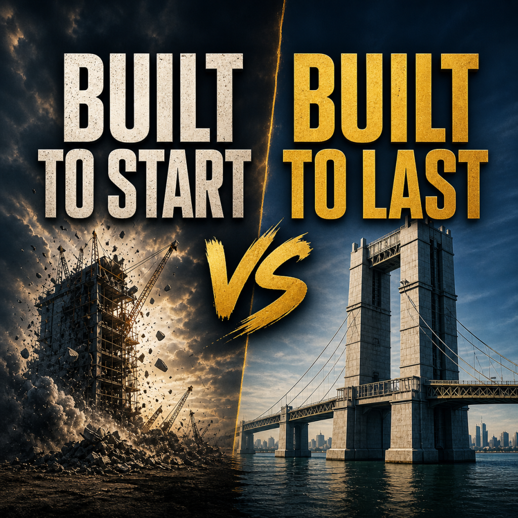 FEARLESS FAITH FRIDAY Built to Start vs Built to Last