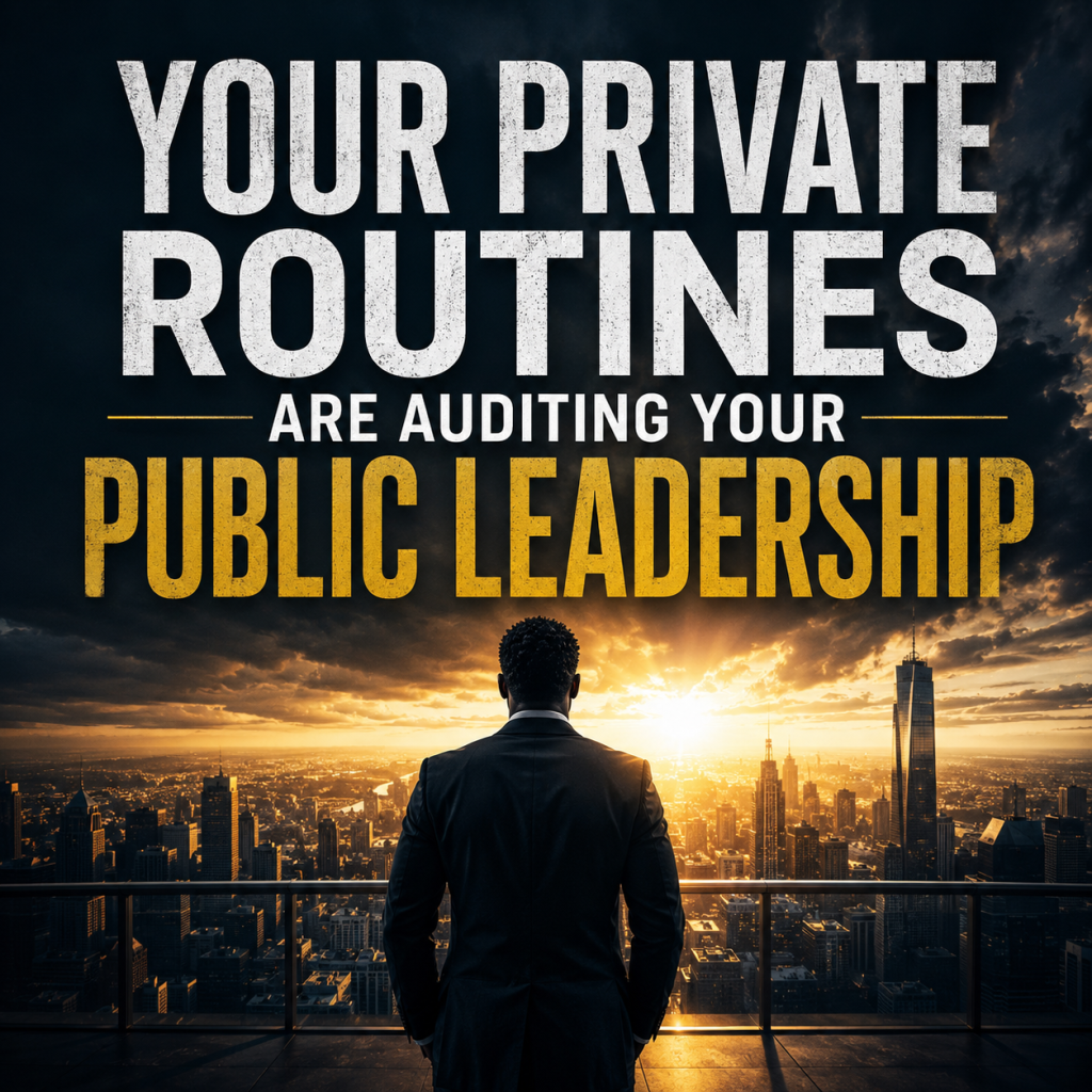 Motivation Monday Your Private Routines Are Auditing Your Public Leadership