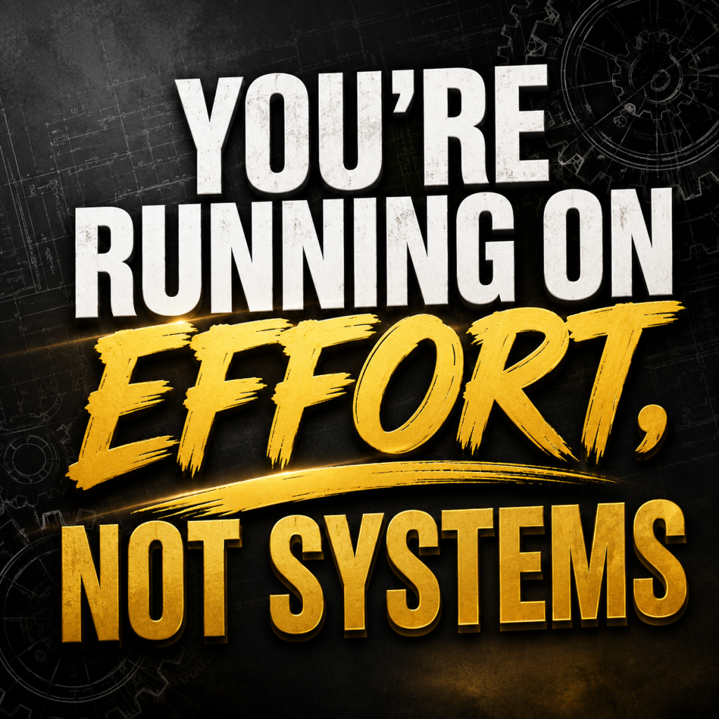 Motivation Monday You’re Running on Effort, Not Systems