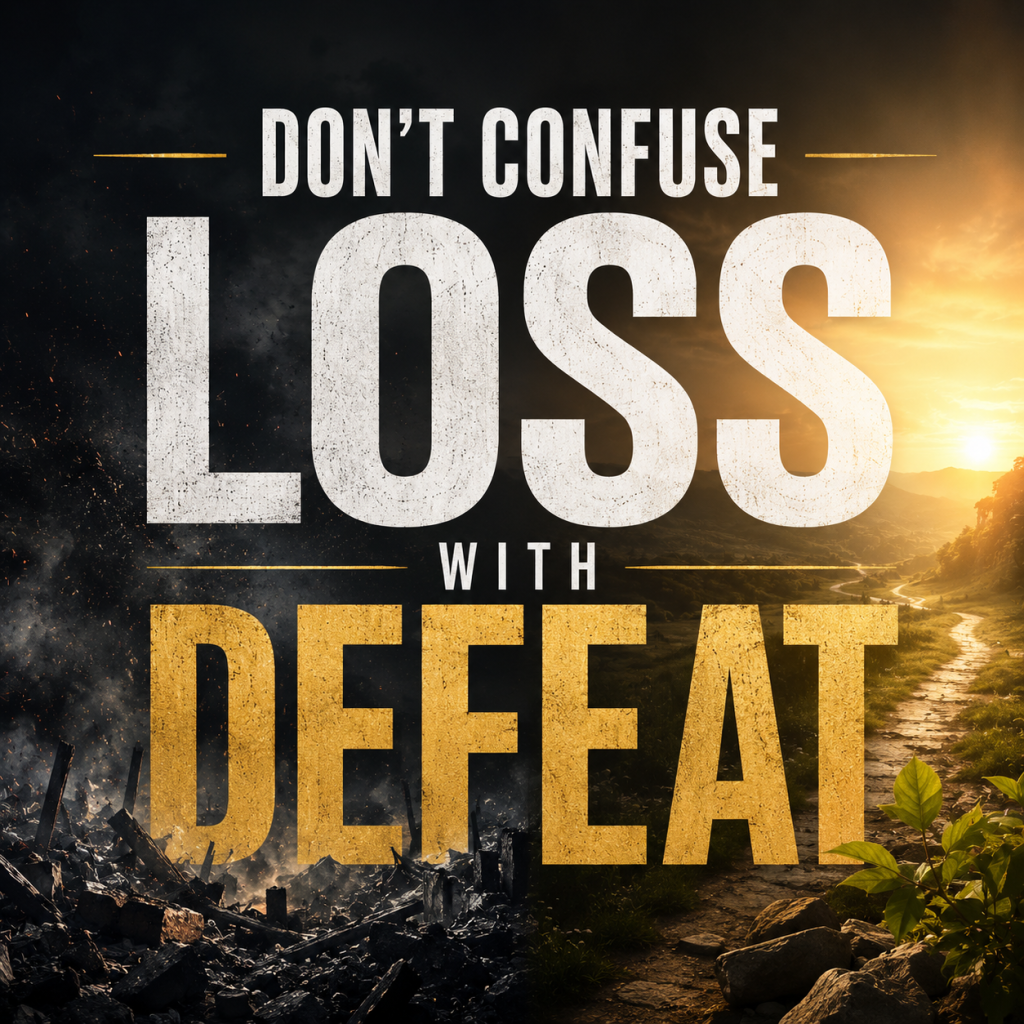 TRIUMPH TUESDAY Don't Confuse Loss With Defeat